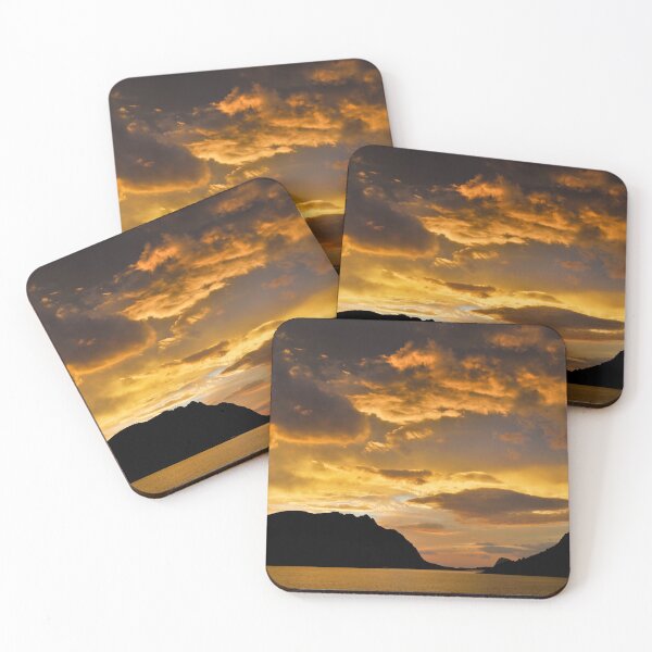 Item preview, Beautiful sunset over a Norwegian fjord., Original photography designed and sold by studio838.