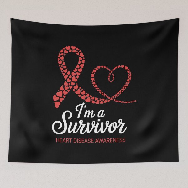 Item preview, I'm A Survivor Heart Disease Awareness Month designed and sold by VENOM0RIOT.