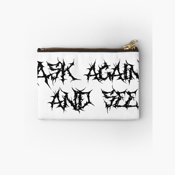 Item preview, Ask Again and See – Edgy Minimal designed and sold by HerrArqan ⭐️⭐️⭐️⭐️.