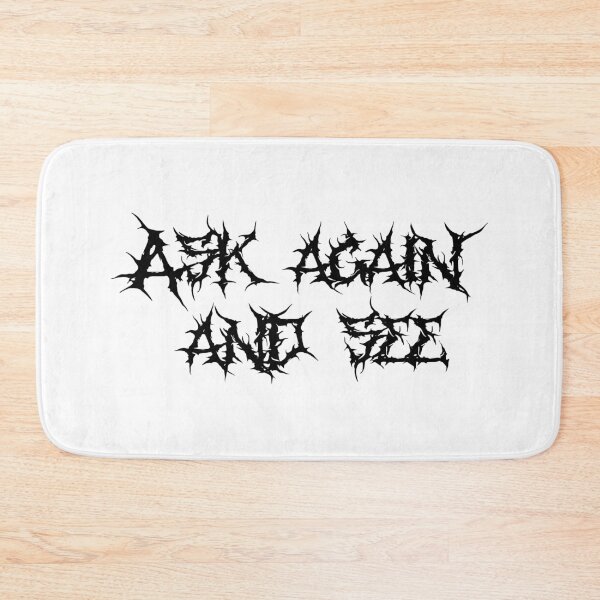 Item preview, Ask Again and See – Edgy Minimal designed and sold by HerrArqan ⭐️⭐️⭐️⭐️.