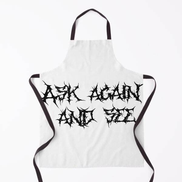 Item preview, Ask Again and See – Edgy Minimal designed and sold by HerrArqan ⭐️⭐️⭐️⭐️.