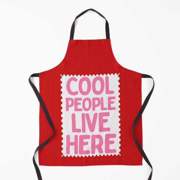 Item preview, Cool People Live Here (Pink) designed and sold by MariePopPrints.