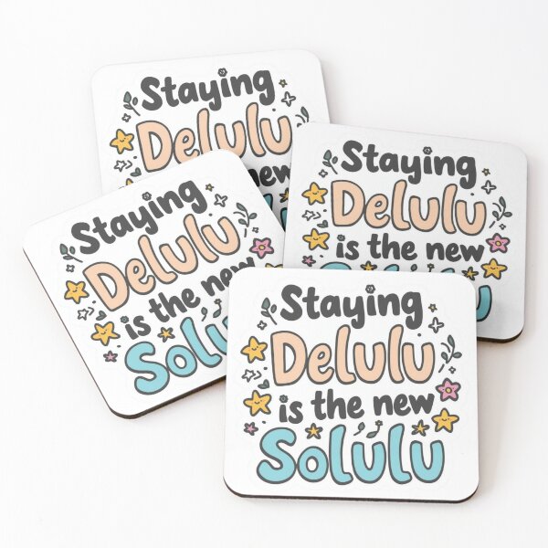 Item preview, Delulu quotes meme stickers| Delulu Is The Solulu Sticker | Funny Meme Aesthetic | In My Delulu Era 2026 | Kpop Delusional overthinking manVibes v2 designed and sold by CosmicNook1.