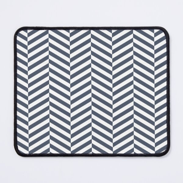 Item preview, White And Slate Herringbone Pattern designed and sold by pattern-archive.