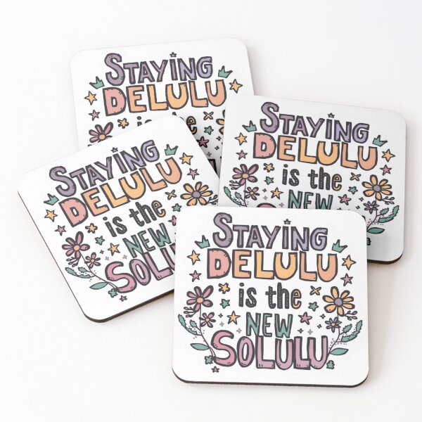 Item preview, Delulu quotes meme stickers| Delulu Is The Solulu Sticker | Funny Meme Aesthetic | In My Delulu Era 2026 | Kpop Delusional overthinking manVibes v4 designed and sold by CosmicNook1.