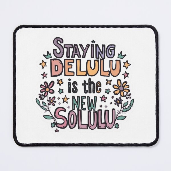 Item preview, Delulu quotes meme stickers| Delulu Is The Solulu Sticker | Funny Meme Aesthetic | In My Delulu Era 2026 | Kpop Delusional overthinking manVibes v4 designed and sold by CosmicNook1.