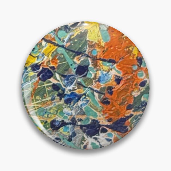 Item preview, Orange and Teal Energy - Modern Splatter Painting |kasp002-9 designed and sold by KitataCat.