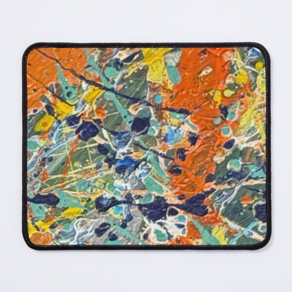 Item preview, Orange and Teal Energy - Modern Splatter Painting |kasp002-9 designed and sold by KitataCat.