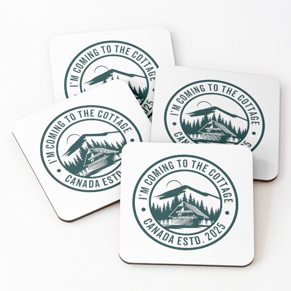 Item preview, I'm Coming To The Cottage – Cozy Cabin Life Vintage Nature Badge Design designed and sold by artworkathome.