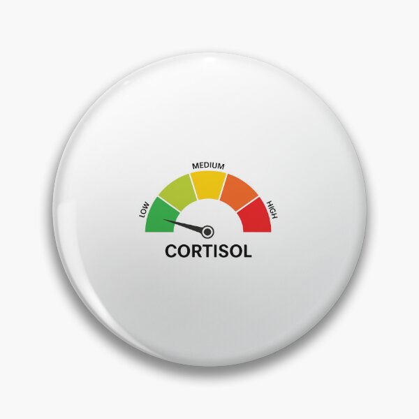 Item preview, Low Cortisol Levels Funny Stress Meter Meme Mental Health Humor designed and sold by kiralynstration.