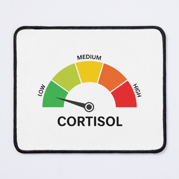 Item preview, Low Cortisol Levels Funny Stress Meter Meme Mental Health Humor designed and sold by kiralynstration.