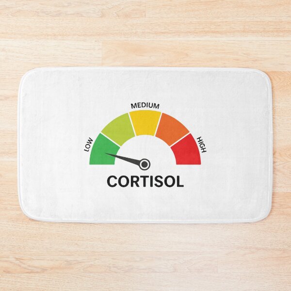 Item preview, Low Cortisol Levels Funny Stress Meter Meme Mental Health Humor designed and sold by kiralynstration.