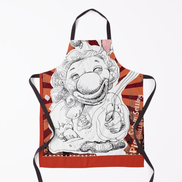 Item preview, Clown Selling Pig Balloons (Drawing by ACCI) designed and sold by VanyssaGraphics.