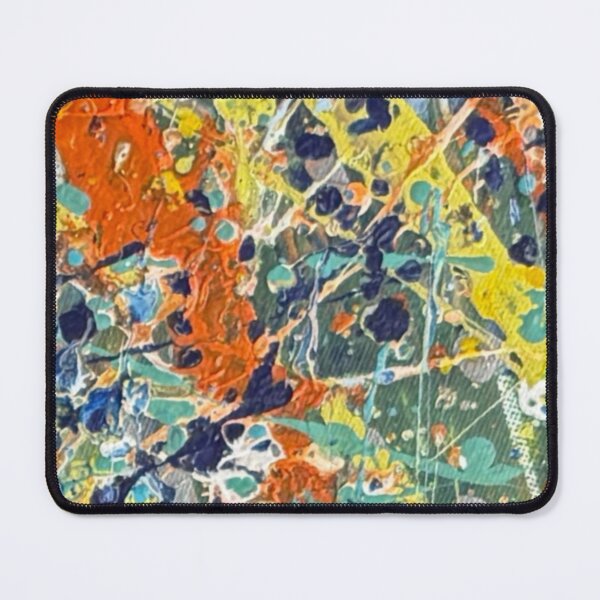 Item preview, Orange and Teal Energy - Modern Splatter Painting |kasp002-8 designed and sold by KitataCat.
