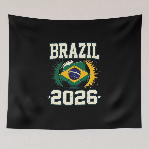 Item preview, Brazil Soccer Football 2026 designed and sold by dudelinart.