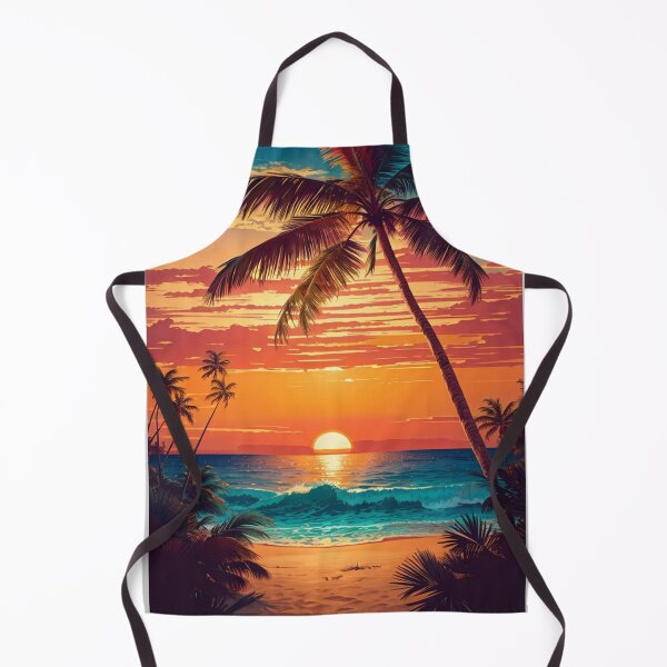 Item preview, Sunset Beach Tropical Palm Tree designed and sold by Fateh-Kro ⭐⭐⭐⭐⭐.