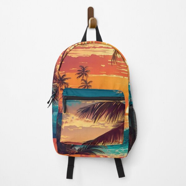 Item preview, Sunset Beach Tropical Palm Tree designed and sold by Fateh-Kro ⭐⭐⭐⭐⭐.