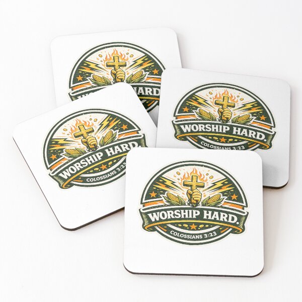 Item preview, WORSHIP HARD. Colossians 3-23 designed and sold by Throwing-Corn.
