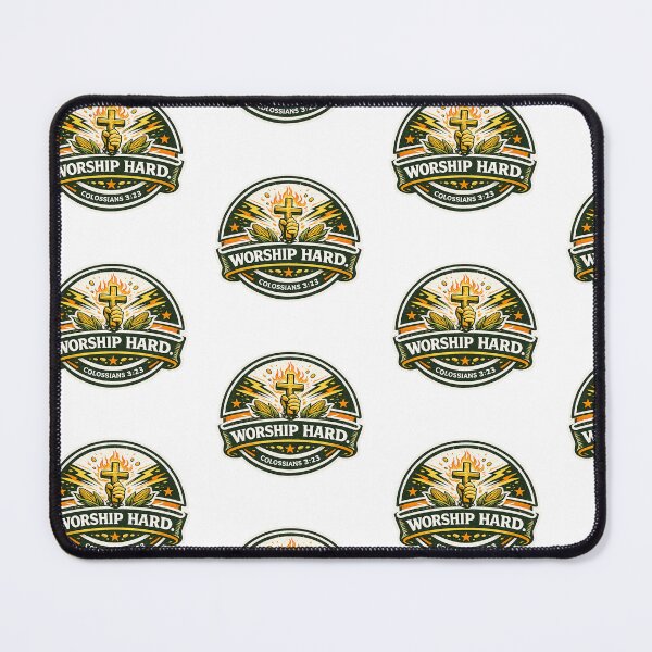 Item preview, WORSHIP HARD. Colossians 3-23 designed and sold by Throwing-Corn.