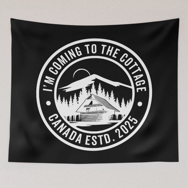 Item preview, I'm Coming To The Cottage – Cozy Cabin Life Vintage Nature Badge Design designed and sold by artworkathome.
