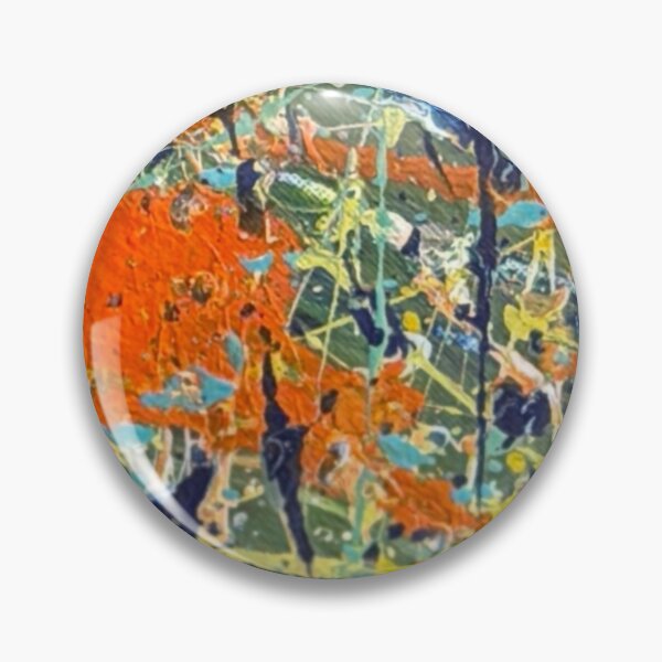 Item preview, Orange and Teal Energy - Modern Splatter Painting |kasp002-5 designed and sold by KitataCat.