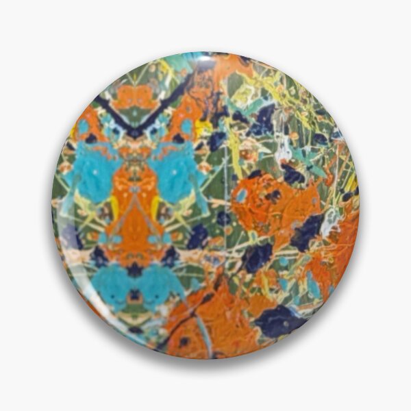 Item preview, Orange and Teal Energy - Modern Splatter Painting |kasp002-4 designed and sold by KitataCat.