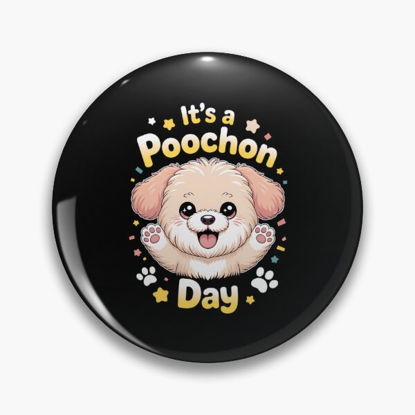 Item preview, It’s a Poochon Day Cute Small Fluffy Dog Pet Owner Mix Breed designed and sold by papertaless.