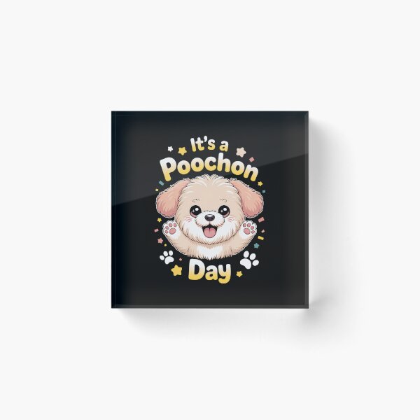 Item preview, It’s a Poochon Day Cute Small Fluffy Dog Pet Owner Mix Breed designed and sold by papertaless.