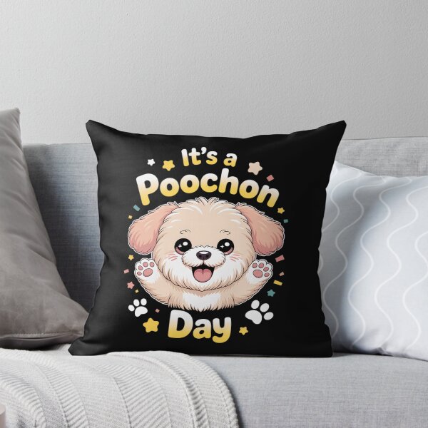 Item preview, It’s a Poochon Day Cute Small Fluffy Dog Pet Owner Mix Breed designed and sold by papertaless.