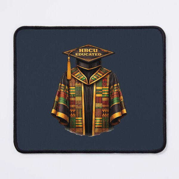 Item preview, HBCU Educated Graduation Gown – Kente Stole Black Excellence Pride designed and sold by PunchDrop.