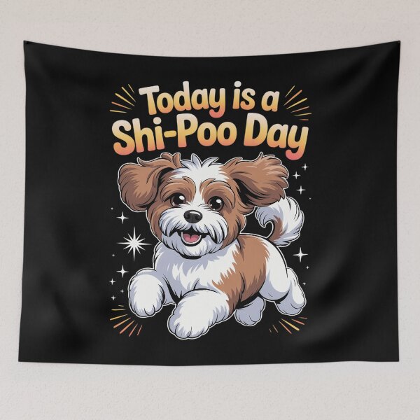 Item preview, It’s A Shi Poo Day Cute Poodle Pet Cross Dog Mix Breed Lover designed and sold by papertaless.