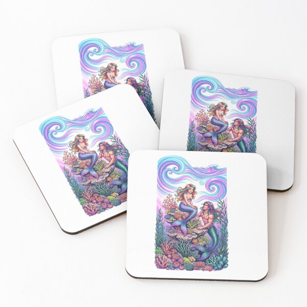 Item preview, Mermaid couple designed and sold by PP&RAINBOW SHOP.
