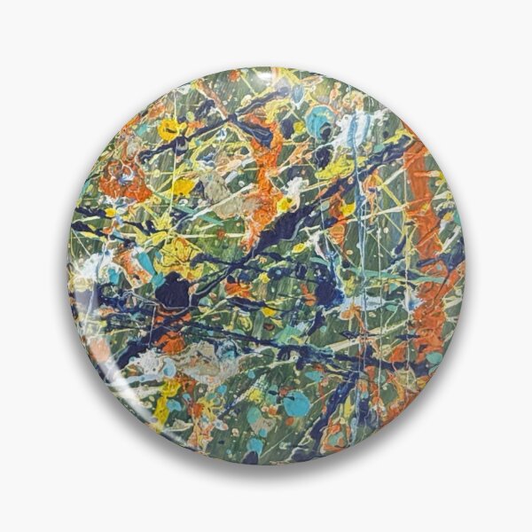 Item preview, Orange and Teal Energy - Modern Splatter Painting |kasp002-3 designed and sold by KitataCat.