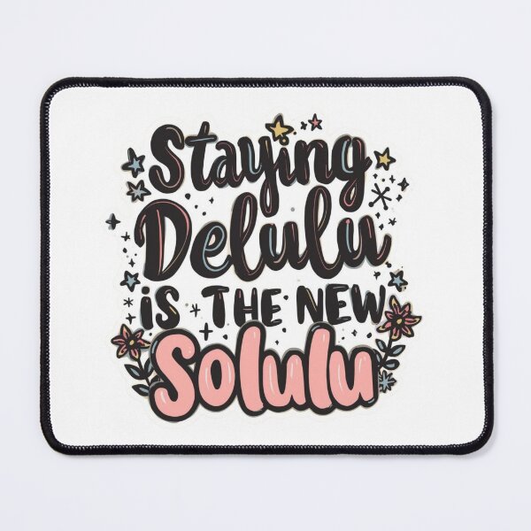 Item preview, Delulu quotes meme stickers| Delulu Is The Solulu Sticker | Funny Meme Aesthetic | In My Delulu Era 2026 | Kpop Delusional overthinking manVibes v5 designed and sold by CosmicNook1.