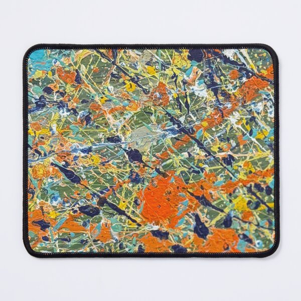 Item preview, Orange and Teal Energy - Modern Splatter Painting |kasp002-1 designed and sold by KitataCat.