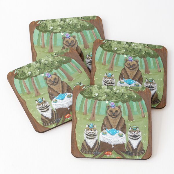 Item preview, A Forest Tea Party designed and sold by KilkennyCat Art.