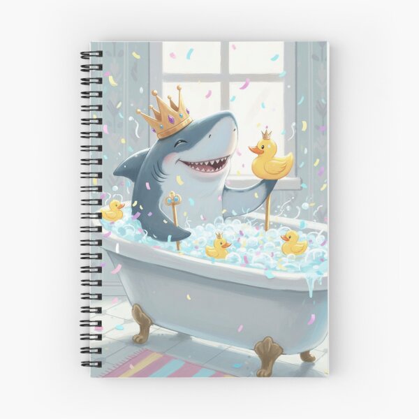 Item preview, A Royal Shark Spa With Yellow Rubber Duckies designed and sold by iamdesigns14.
