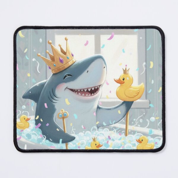 Item preview, A Royal Shark Spa With Yellow Rubber Duckies designed and sold by iamdesigns14.