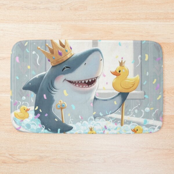 Item preview, A Royal Shark Spa With Yellow Rubber Duckies designed and sold by iamdesigns14.