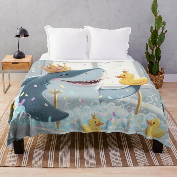 Item preview, A Royal Shark Spa With Yellow Rubber Duckies designed and sold by iamdesigns14.