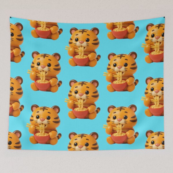 Item preview, Sweet Tiger eats ramen noodles designed and sold by Mauswohn.