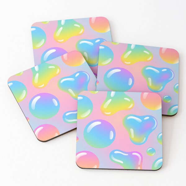 Item preview, Y2K Bubble Geometry Pattern – Inflatable Glossy Holographic Seamless Design designed and sold by Tamas Das.