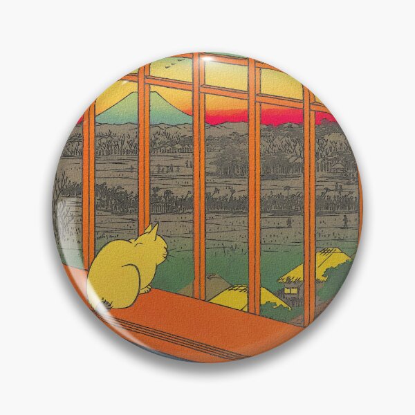 Item preview, Japanese Cat Window Mount Fuji Ukiyo-e designed and sold by drtalha.
