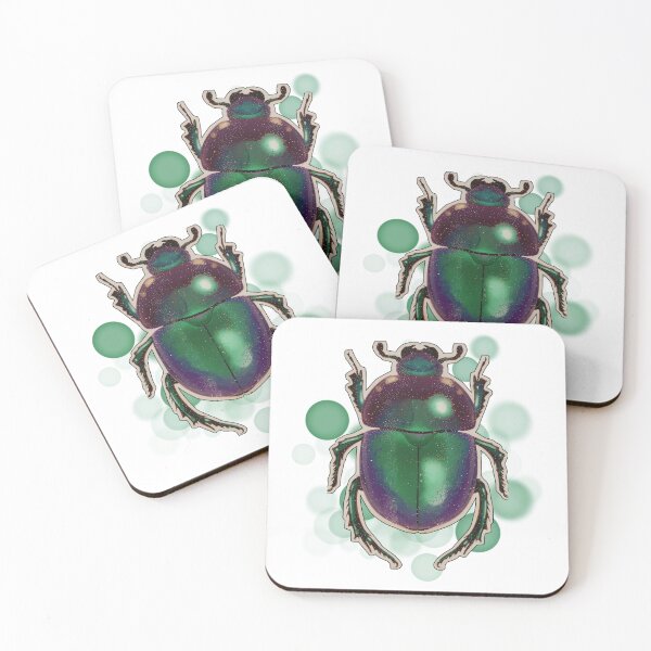 Item preview, Blue and Green Bettle - Animal Illustration designed and sold by iamKRUK.