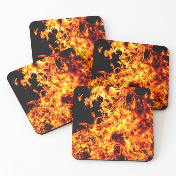 Item preview, Intense Burning Orange Flame Texture Dark Aesthetic designed and sold by Patternair.
