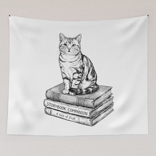 Item preview, Storybook Companion - American Shorthair Cat designed and sold by bapupa.
