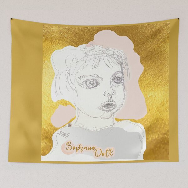 Item preview, Portrait Of A Soprano Singer Doll (Original Drawing by ACCI) designed and sold by VanyssaGraphics.