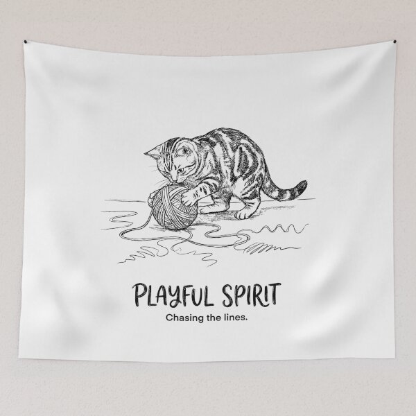 Item preview, The Playful Yarn - American Shorthair Cat designed and sold by bapupa.
