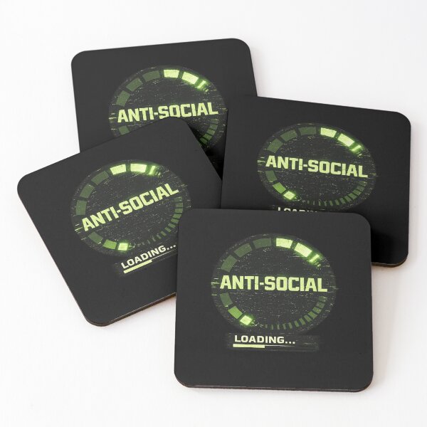 Item preview, Anti-Social Loading – Introvert Humor Digital Status Design designed and sold by SpainDesign77.