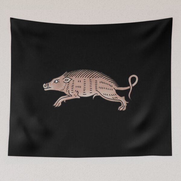 Item preview, Medieval Marginalia Boar Vintage History Art designed and sold by syxiamispn39.
